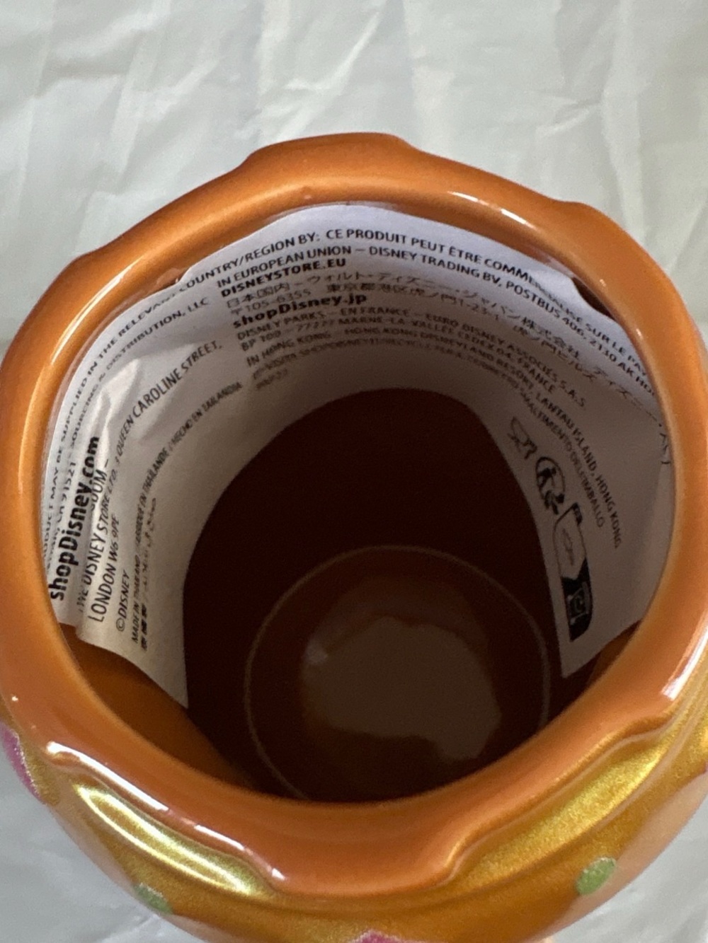 Orange Shiny Ceramic Vase